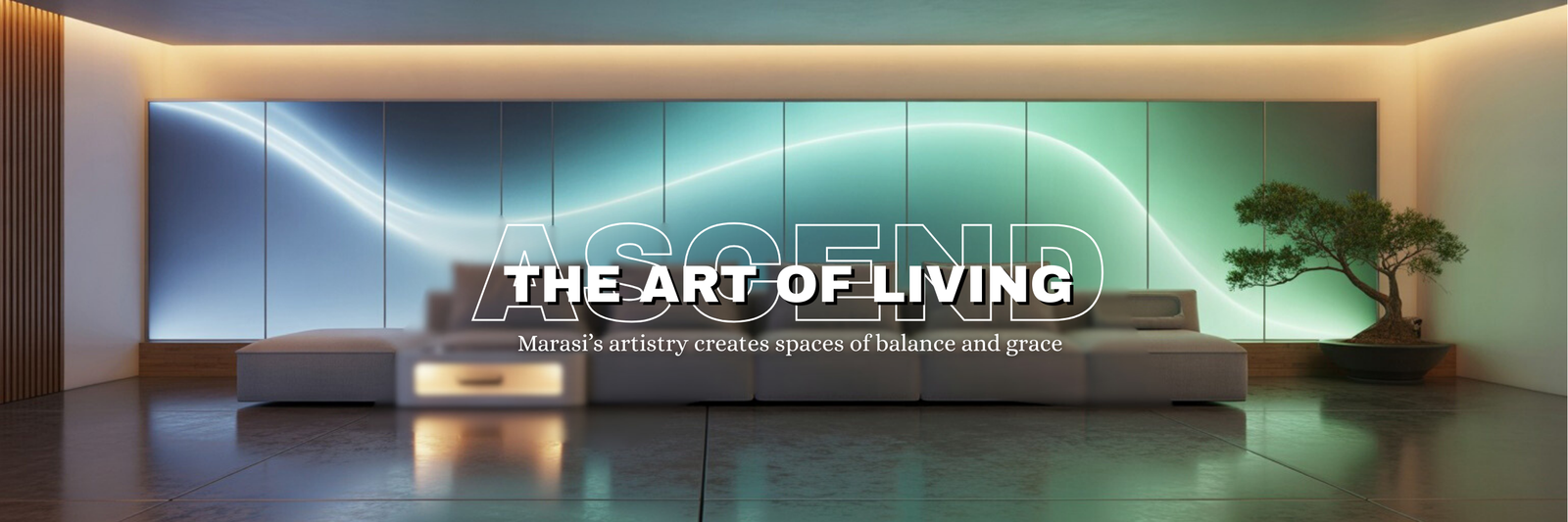 Marasi’s artistry creates spaces of balance and grace.”